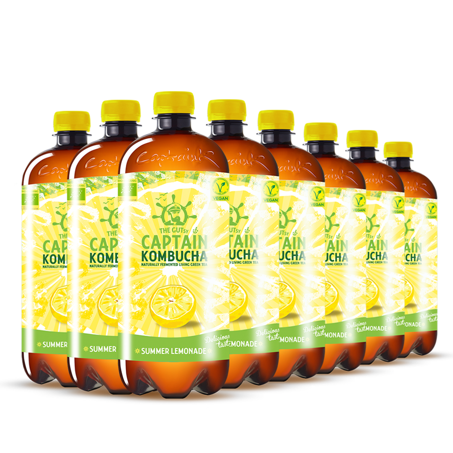 GUTsy Captain Kombucha - Zomerse Limonade 8 x 1L