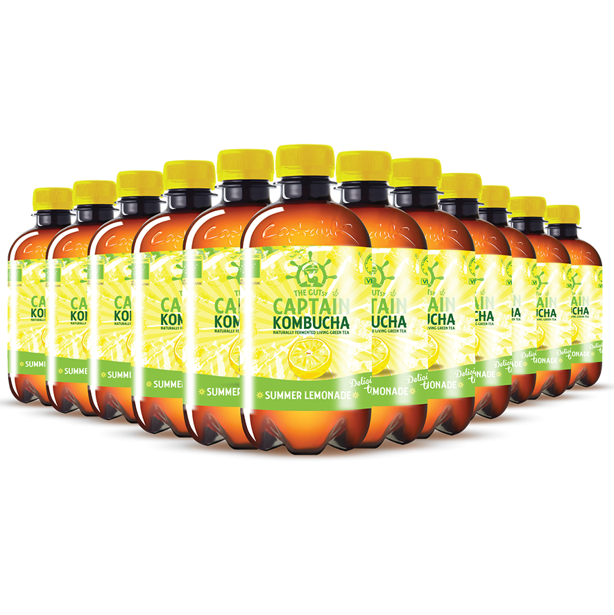 GUTsy Captain Kombucha - Zomerse Limonade 12 x 400ml