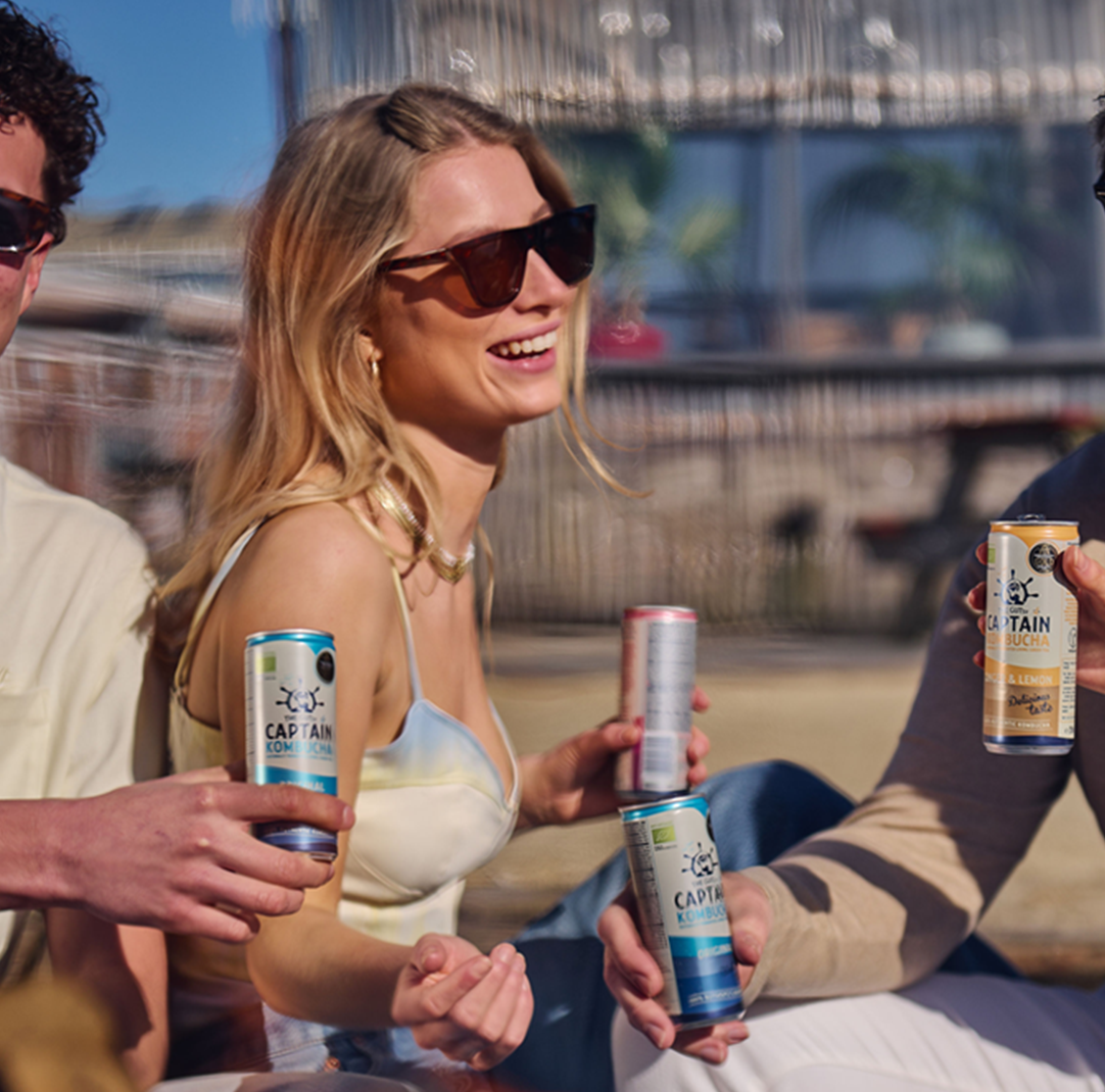 GUTsy Captain Kombucha - Multi-Smaak pak CANs 20 x 250ml