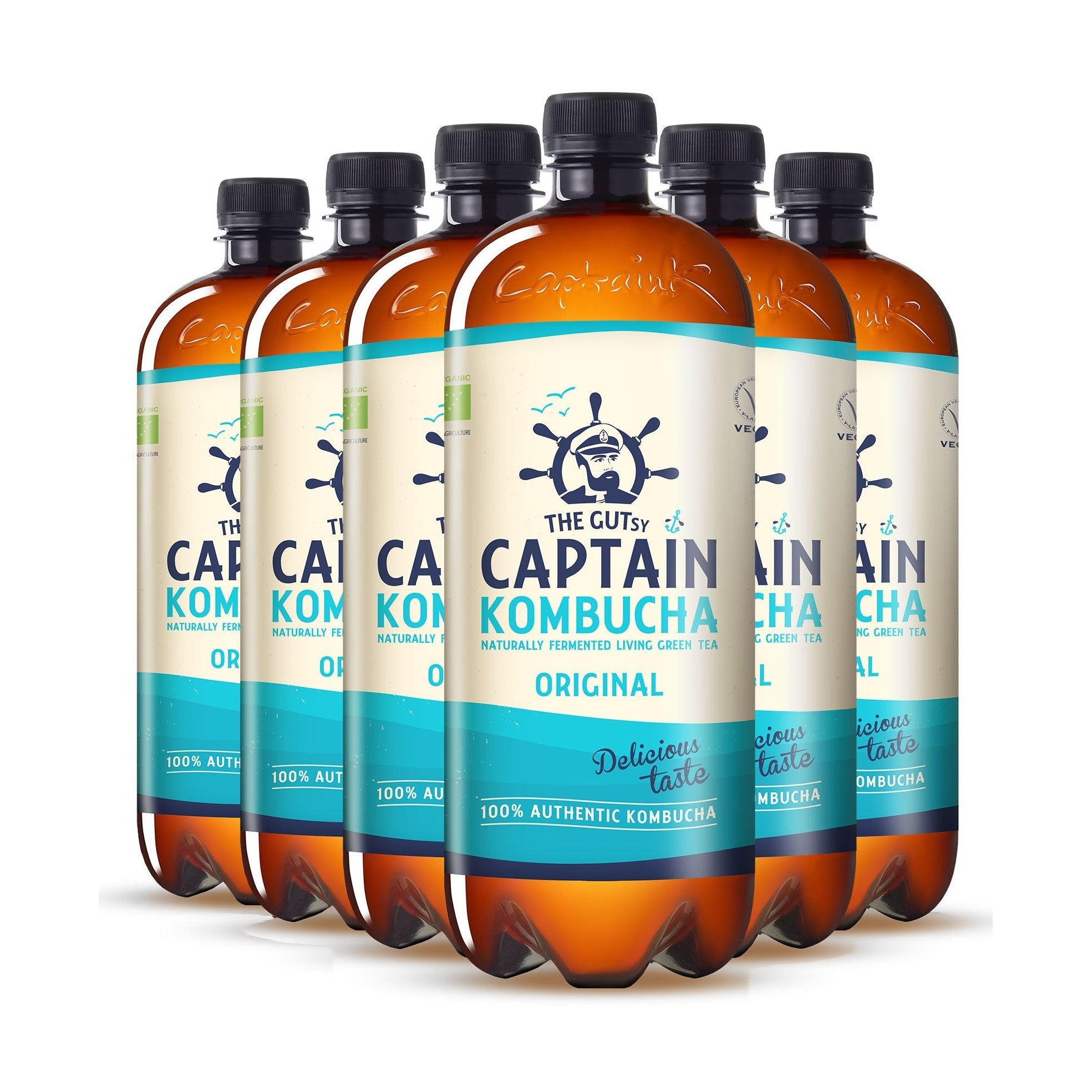 GUTsy Captain Kombucha - Origineel 6 x 1L