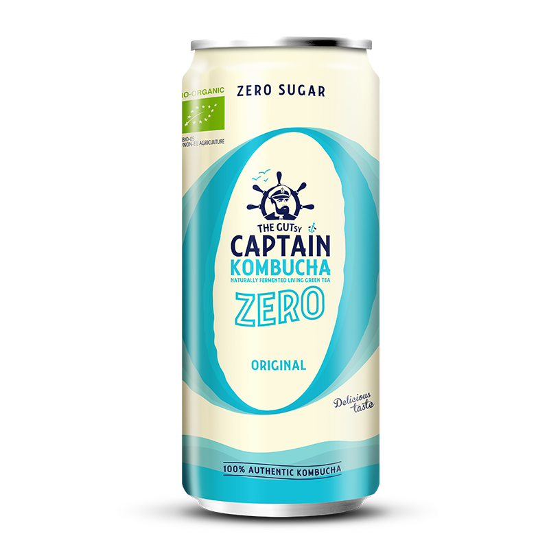 GUTsy Captain Kombucha Zero - Original Blikjes 20 x 250ml
