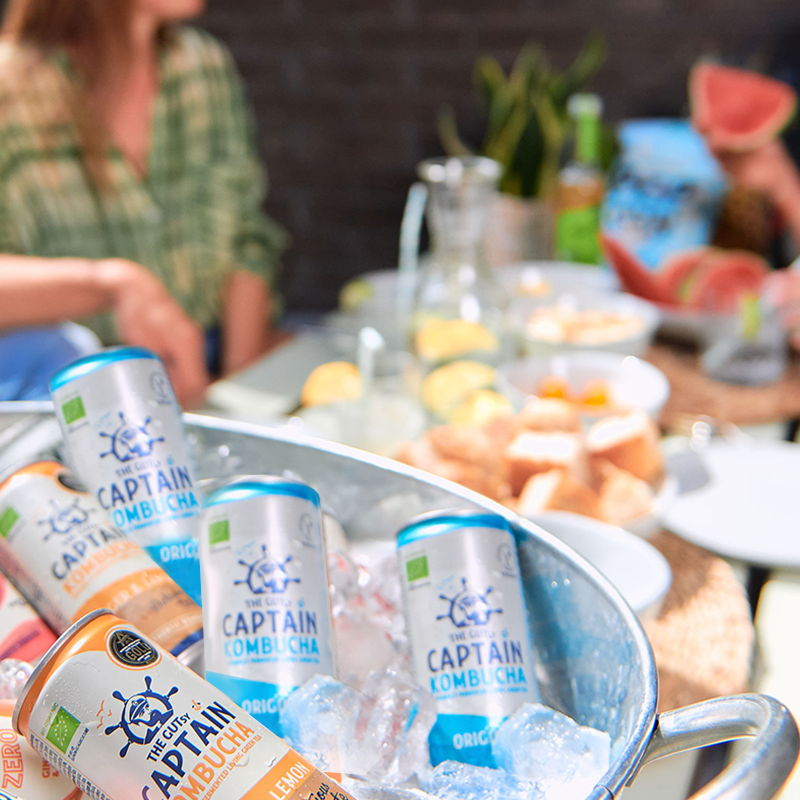 GUTsy Captain Kombucha - Multi-Smaak pak CANs 20 x 250ml
